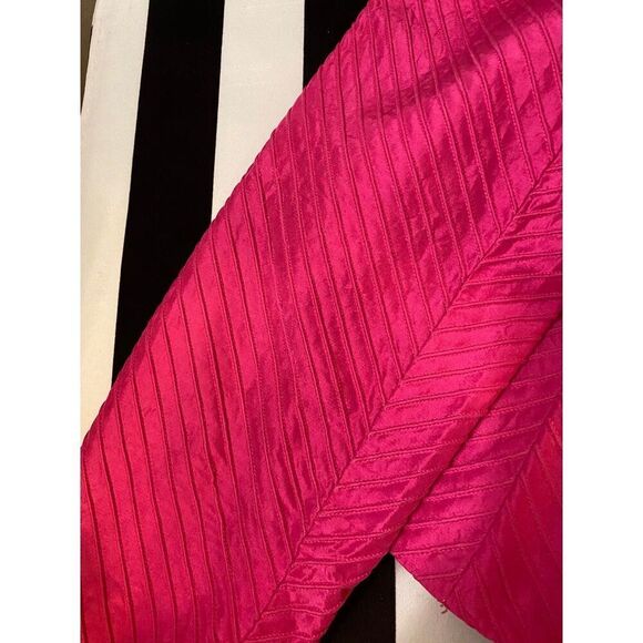 SILK CLUB Collection Pink Solid Zip Up Jacket Sz Medium - Picture 9 of 9